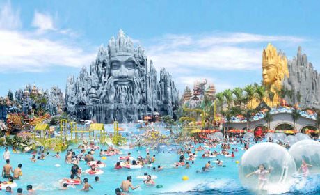 Have fun at Khoang Xanh Suoi Tien tourist area